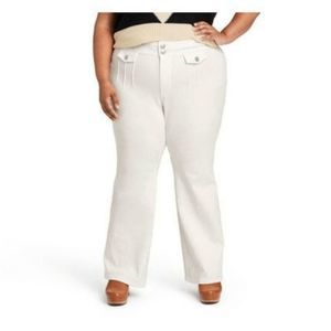 Victor Glemaud x Target Plus Size 28W/30W Flare Jeans Denim Pants White NWT